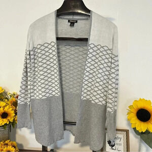 By Design women size S gray long sleeve cardigan sweater